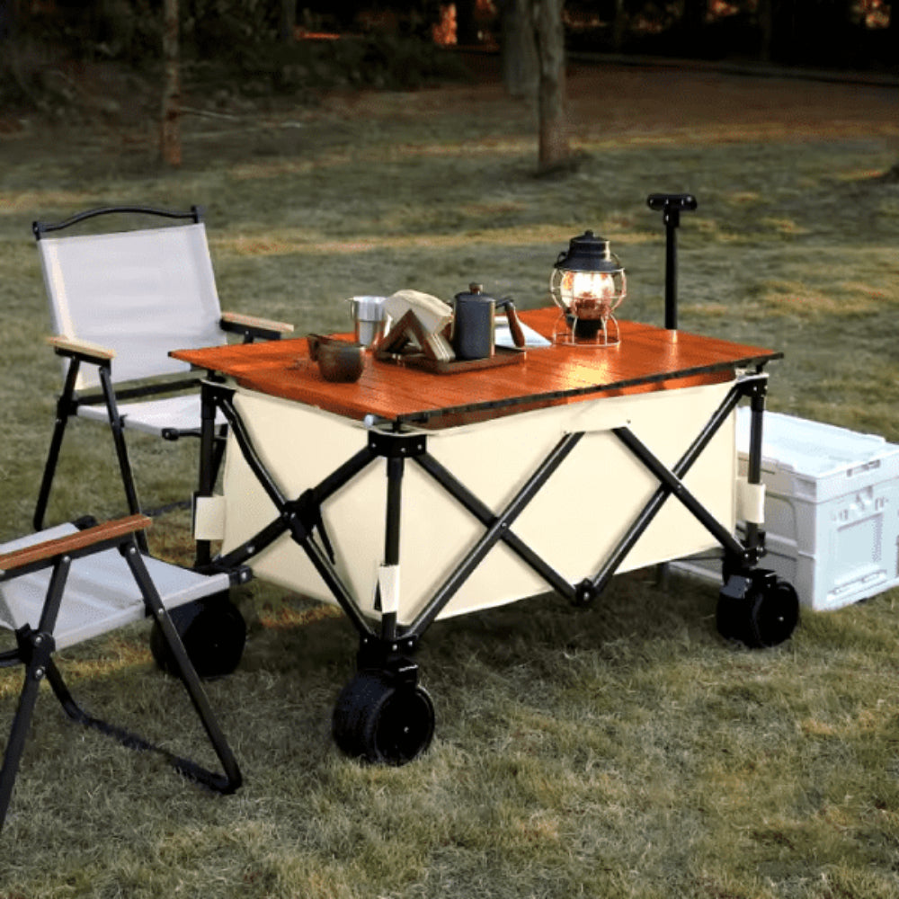 עגלת קמפינג מתקפלת - מותאמת לשטח ולים