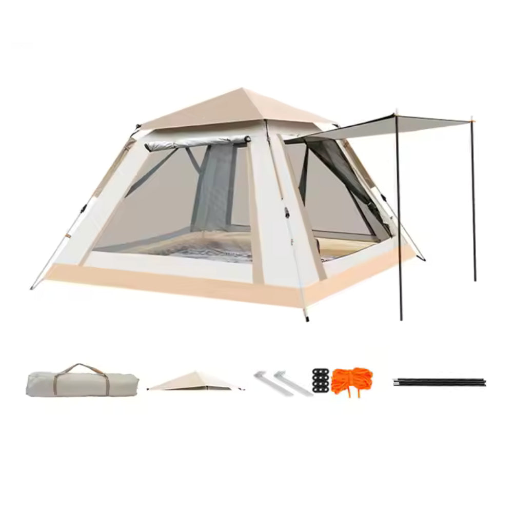 אוהל קמפינג פתיחה מהירה מתקפל 4 אנשים