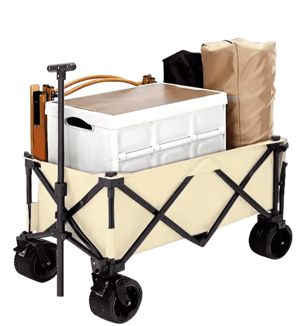 עגלת קמפינג מתקפלת - מותאמת לשטח ולים